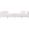 Flash Furniture HERCULES Imagination Series Melrose White LeatherSoft 4 Piece Chair & Ottoman Set with Ganging Clips ZB-IMAG-SET7-WH-GG - alternate 3