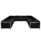 Flash Furniture 10 pcs. Sectional, 113" x 27-1/4", Upholstery Color: Black ZB-IMAG-U-SECT-SET1-GG - alternate 2