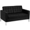 Flash Furniture Loveseat, 31" x 32", Upholstery Color: Black ZB-LACEY-831-2-LS-BK-GG - alternate 4