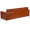 Flash Furniture Cognac Leather Sofa, Lacey Series, 31" x 32" ZB-LACEY-831-2-SOFA-COG-GG - alternate 2
