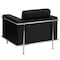 Flash Furniture Hercules Lesley Chair, Black Back, 36-3/4 in W 33" L 32-1/2" H, Straight, Leather Seat ZB-LESLEY-8090-CHAIR-BK-GG - alternate 2