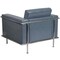 Flash Furniture Hercules Lesley Chair, Gray Back, 36-3/4 in W 33" L 32-1/2" H, Straight, Leather Seat ZB-LESLEY-8090-CHAIR-GY-GG - alternate 3