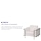 Flash Furniture Hercules Lesley Chair, White Back, 36-3/4 in W 33" L 32-1/2" H, Straight, Leather Seat ZB-LESLEY-8090-CHAIR-WH-GG - alternate 4