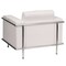Flash Furniture Hercules Lesley Chair, White Back, 36-3/4 in W 33" L 32-1/2" H, Straight, Leather Seat ZB-LESLEY-8090-CHAIR-WH-GG - alternate 2