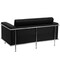 Flash Furniture Black LeatherSoft Double Stitch Detail Loveseat ZB-LESLEY-8090-LS-BK-GG - alternate 4