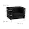 Flash Furniture Hercules Regal Chair, Black Back, 35 in W 28-1/2" L 27-1/2" H, Straight, Leather Seat ZB-REGAL-810-1-CHAIR-BK-GG - alternate 6
