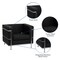 Flash Furniture Hercules Regal Chair, Black Back, 35 in W 28-1/2" L 27-1/2" H, Straight, Leather Seat ZB-REGAL-810-1-CHAIR-BK-GG - alternate 3