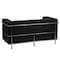 Flash Furniture Loveseat, 28-1/2" x 27-1/2", Upholstery Color: Black ZB-REGAL-810-2-LS-BK-GG - alternate 2
