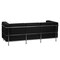 Flash Furniture Sofa, 28-1/2" x 27-1/2", Upholstery Color: Black ZB-REGAL-810-3-SOFA-BK-GG - alternate 4