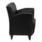 Flash Furniture Hercules Roman Lounge Chair, 30 in W 27" L 34" H, Flared, Leather Seat ZB-ROMAN-BLACK-GG - alternate 4