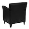 Flash Furniture Hercules Roman Lounge Chair, 30 in W 27" L 34" H, Flared, Leather Seat ZB-ROMAN-BLACK-GG - alternate 3