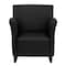 Flash Furniture Hercules Roman Lounge Chair, 30 in W 27" L 34" H, Flared, Leather Seat ZB-ROMAN-BLACK-GG - alternate 2