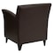 Flash Furniture Hercules Roman Lounge Chair, 30 in W 27" L 34" H, Flared, Leather Seat ZB-ROMAN-BROWN-GG - alternate 5