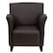 Flash Furniture Hercules Roman Lounge Chair, 30 in W 27" L 34" H, Flared, Leather Seat ZB-ROMAN-BROWN-GG - alternate 4