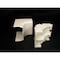 Legrand Internal Elbow Raceway, 40N2 Series, 1 Channel, 4 in W, 2 in H, 4-1/2 in L, White 40N2F17WH - alternate 2