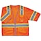 Ergodyne Orange Two-Tone Hi-Vis Class 3 Surveyor, Polyester, Orange, S/M 8346Z - alternate 4
