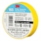 3M Electrical Tape, Vinyl, Yellow, 20 yd L, 3/4 in W 165YL4A - alternate 3