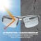 Ergodyne DAGR, Safety Glasses, Uncoated, Indoor/Outdoor Lens, Gray Frame, Half-Frame DAGR - alternate 2