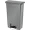Rubbermaid Commercial Slim Jim Step-On 13 gal Rectangular Slim-Profile Plastic Can, Gray, Foot Pedal, Plastic, 12 1/8 in 1883602 - alternate 2