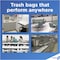 Glad 13 gal Trash Bags, 24 in x 27 1/2 in, Extra Heavy-Duty, 0.78 mil, White, PK100 78526 - alternate 6