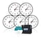 Pyramid 13-1/4" Analog Wireless Synchronized Clock Bundle, Black WSCBA-5 - alternate 2