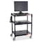 Safco Steel Adjustable Height Cart 8932BL - alternate 2