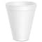 Dart Disposable Cold/Hot Cup 12 oz. White, Foam, Pk1000 12J16 - alternate 2