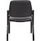 Boss Guest Chair, Black Back, 24-1/2 in W 22" L 32-1/2" H, Armless, Vinyl Seat B9595AM-BK - alternate 4