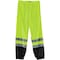 Ergodyne Black Bottom Hi-Vis Pants, Lime, 4XL/5XL 8910BK - alternate 3