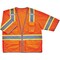 Ergodyne Orange Two-Tone Hi-Vis Class 3 Surveyor, Polyester Mesh, Zipper Closure, 4 Outside Pockets, Orange 8346Z - alternate 4