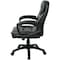 Office Star Managerial Chair Desk Chair, Fixed Arms, 19" to 22" Height, Leather, Black FL660-U6 - alternate 8