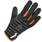 Proflex By Ergodyne Mechanics Gloves, AX Suede Palm, L, Black/Gray 810 - alternate 2