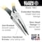 Klein Tools 6 5/8 in D203 Needle Nose Plier, Side Cutter Plastic Dipped Handle D203-6 - alternate 3