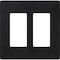 Lutron Designer Wall Plates, Number of Gangs: 2 Satin Finish, Midnight SC-2-MN - alternate 2