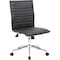 Boss B9533C Task Chair, Black Back, 20 in W 26" L 38-1/2" H, Armless, Vinyl Seat B9534C-BK - alternate 5