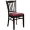Flash Furniture Hercules Restaurant Chair, Wood Back, 17-1/2 in W 20-3/4" L 34-1/2" H XU-DGW0008VRT-WAL-BURV-GG - alternate 3