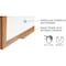 Ghent Dry Erase Board, Porcelain, 48 5/8 in, 72 5/8 in, Wood Frame, White, Matte M1W-46-4 - alternate 4