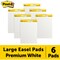 Post-It Easel Pad, Plain, White, 25 in x 30 in, PK6 559 VAD 6PK - alternate 3
