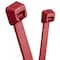 Panduit Cable Tie, 7-1/2 in L, 1-15/16 in Max Bundle Dia., Red, HALAR Fluoropolymer, 50 lb Strength, 100 PK PLT2S-C702Y - alternate 2