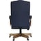 Boss Executive Navy Linen Chair With Driftwood Finish Frame B905DW-NV - alternate 7