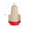 3M Twist-On Wire Connector, 8 AWG Max, Red, Tan, Polypropylene, Thermoplastic Elastomer Insulation T/R+, Super Tan - alternate 4