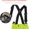 Ergodyne Black Bottom Rain Bibs, Lime, 5XL, Polyester/Polyurethane Coating, 50" to 54" Waist, 5XL 8918BK - alternate 5