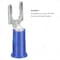 3M Fork Terminal, #10 Stud Size, 14 AWG, 1,000 V, Vinyl Insulated, Blue, Crimp Termination Only MV14-10FLX - alternate 8