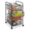 Safco File Cart, w/4 Drawers, Black 5214BL - alternate 2