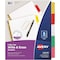 Avery Avery Big Tab Write & Erase Dividers 23076, 5 Multicolor Tabs, 1 Set 7278223076 - alternate 7