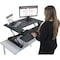 Victor Technology Height Adjustable Standing Desk with Keyboard Tray Standing Desk Converter, 23 in D X 36 in W X DCX760G - alternate 6