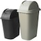 Rubbermaid Commercial Untouchable(R) 7 gal Wastebasket Lid, Swing Black, Resin, 1 Openings 11 in W/Dia FG306600BLA - alternate 6
