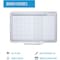 Mastervision Calendar Planning Board, Steel, 26 in, 42 1/2 in, Aluminum Frame, White/Gray, Matte GA0397830 - alternate 6