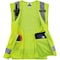 Ergodyne Lime Type R Class 2 Surveyors Vest, 4XL/, Mesh, Poly, Zipper Closure, 4 Outside Pockets, Lime 8250Z - alternate 5