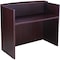 Boss Reception Desk, 71W X 30/36D X 42H, Mahogany N169-M - alternate 2